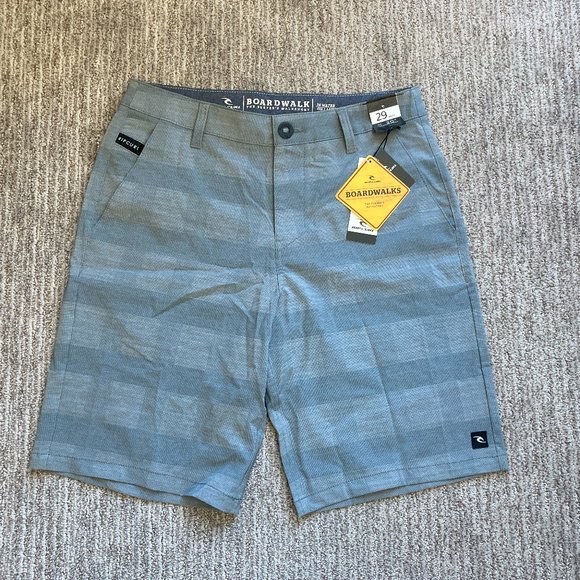 New Men's 29 Rip Curl Mirage Boardwalk Hybrid Boardshorts 20" Walkshorts Gray - Picture 1 of 3